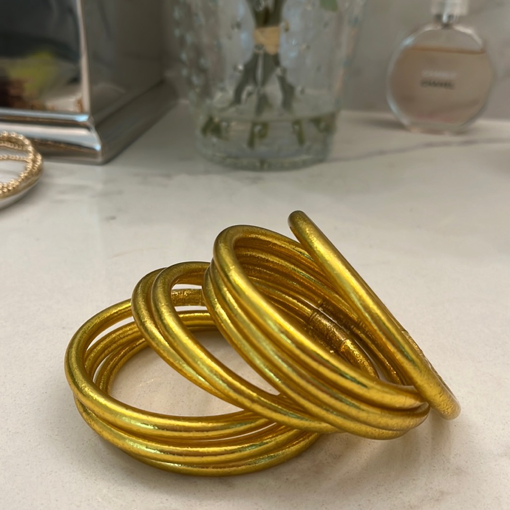 Buddhagirl Gold All Weather Bangles